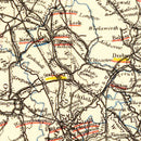 Vintage Railway Map of England & Wales 1883