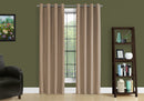 2 Pieces Set Room Darkening Curtain Panels with Grommet - Contemporary Style