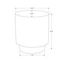 Round Accent Table, Indoor Outdoor - White