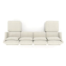 Stylish Sofa With Ottoman And Lumbar Pillows, Ergonomic Design