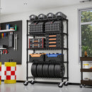 5-Shelf Storage Shelves - Heavy Duty Metal Shelving Unit