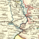 Vintage Map of Ireland 1883