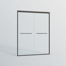 Double Sliding Shower Door, Semi-Frameless Bypass Bathroom Sliding Door With 1/4" (6 Mm) Tempered Glass For Walk-In Shower by HouseOfZazla