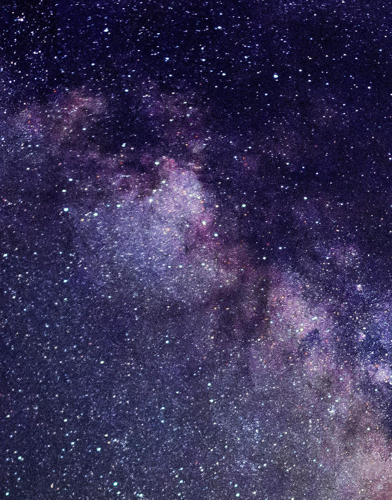 Milky Way Galaxy Stars Wall Mural. Starry Night Over Devils Tower National Monument Park.