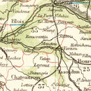 Vintage Map of France 1883