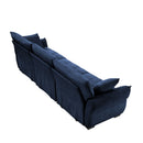 Modern Sofa & Pillows, Textured Cover, High Rebound Cushions by HouseOfZazla