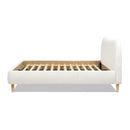 Roman - Curved Headboard Upholstered Platform Bed by Unique Piece Furniture