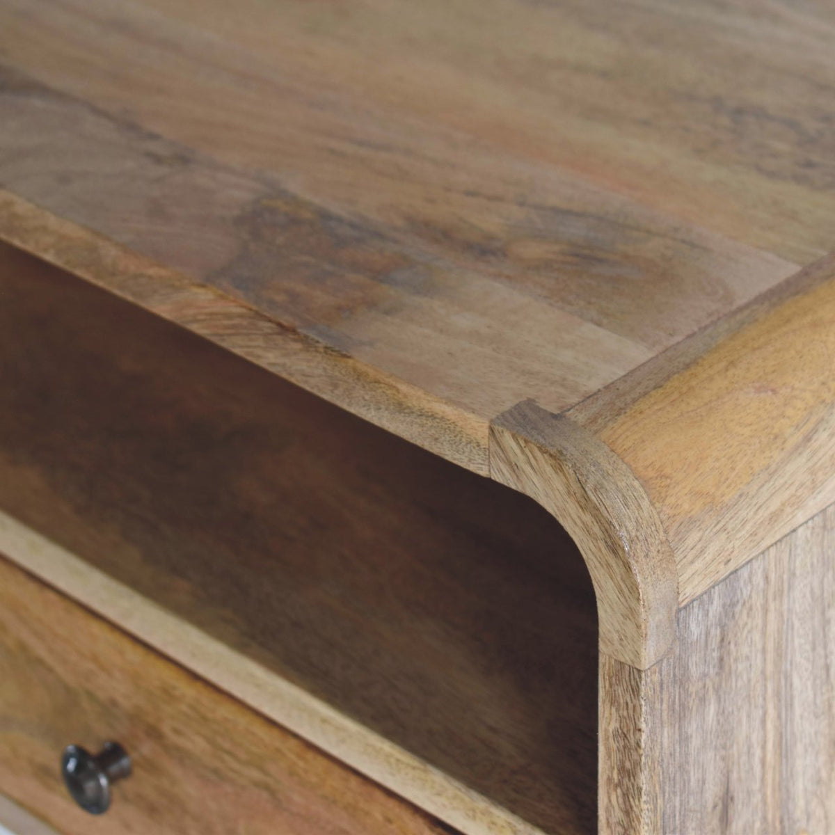 Large Floating Bedside, 1 Drawer, 1 Open Slot, Oak-ish, photo 6 of 10