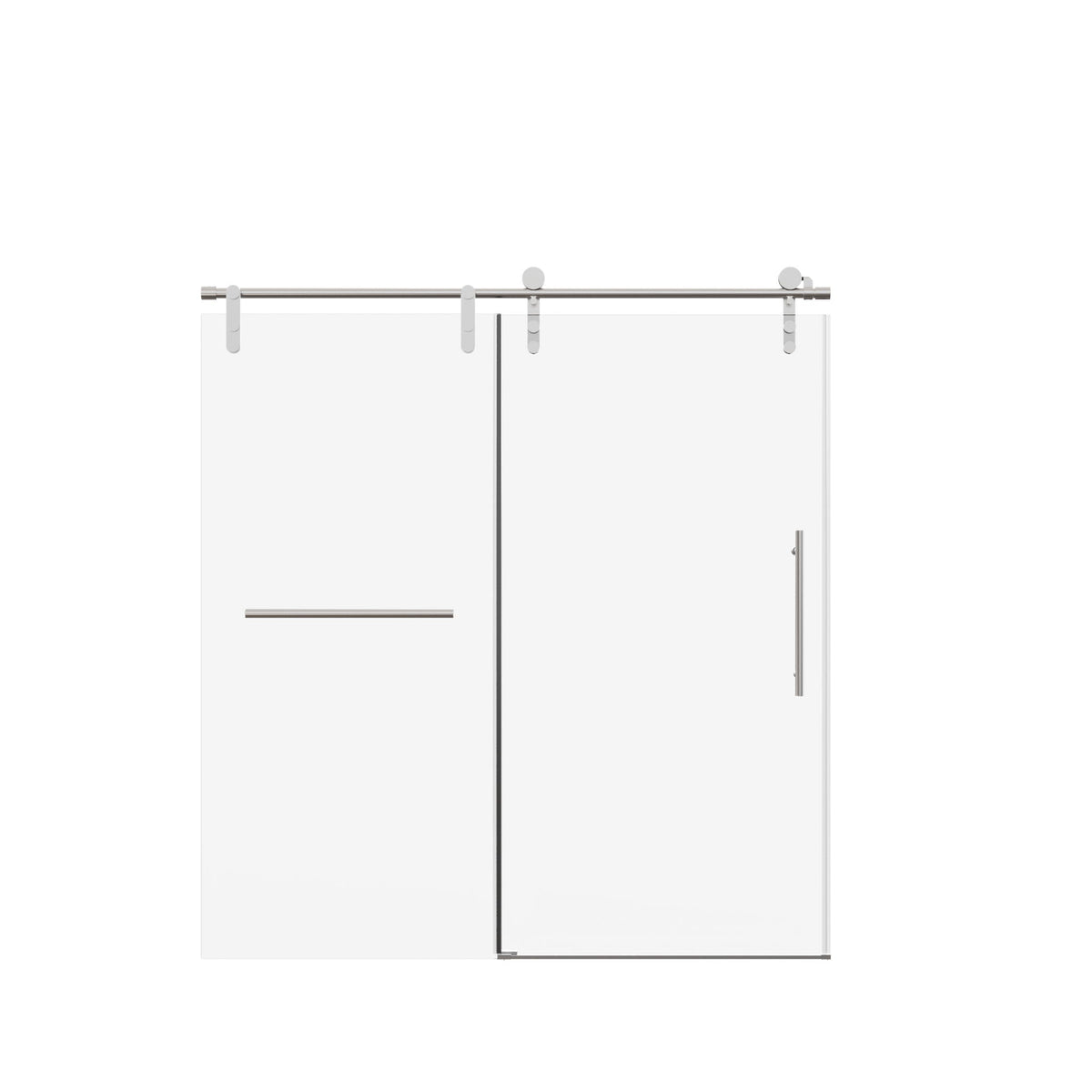 Frameless Single Sliding Shower Doors With Towel Rail & Handle, photo 7 of 40