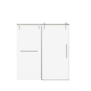 Frameless Single Sliding Shower Doors With Towel Rail & Handle by HouseOfZazla