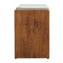 Pull Out Shoe Bench - Chestnut / Mud Linen by HouseOfZazla