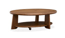 Tanner - Oval Cocktail Table With Casters - Tawny Brown by Unique Piece Furniture