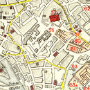 Vintage Map of Rome, Italy 1883