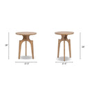 Carmel - Round Side Table - Antique Brown by HouseOfZazla