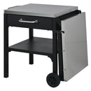 Foldable Outdoor Kitchen Cart With Storage For Patio by HouseOfZazla