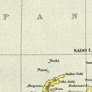 Vintage Map of Japan 1883