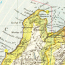 Vintage Map of New Zealand 1883
