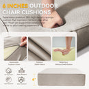 6-Inch Thick Outdoor Chair Cushion