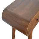 Solid Wood Curved Edge Console Table by HouseOfZazla