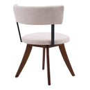 Modern Upholstered Dining Chairs with Curved Back by HouseOfZazla