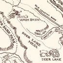 Vintage Map of Philmont Scout Ranch 1948