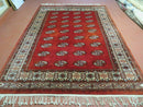 7' X 9' Vintage Handmade Bokhara Turkoman Pakistan Wool Rug Carpet Nice