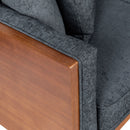 Retro Modern Loveseat With Button Tufted Upholstery by HouseOfZazla
