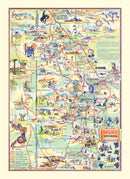 Vintage Black Hills Map, South Dakota 1940