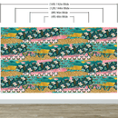 Pink Butterflies Abstract Pattern Wall Mural. Retro Pink Color Illustration Design.