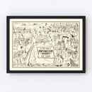 Vintage Map of Northwestern University 1940