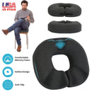 Donut Pillow Seat Cushion Memory Foam Donut Chair Cushions ErgonomicÊSeat Cushion Pad for Coccyx Prostate Sciatica Pelvic Floor Pressure Sores Office