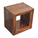 Solis - Open Side Table - Brown by HouseOfZazla