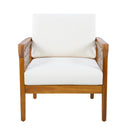 Outdoor Acacia Wood Club Chair with Handwoven Rope (Set of 2) by HouseOfZazla