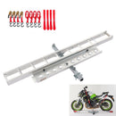 Motorcycle Hitch Mount Carrier With Ramp, Rust-Resistant - Silver by HouseOfZazla
