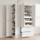 TOPMAX 73.6" Tall Farmhouse Kitchen Pantry Cabinet with 8 Shelves by HouseOfZazla