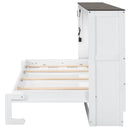 Murphy Bed With LED Light, Foldable Wall Bed Cabinet by HouseOfZazla