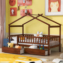 House Bed With 2 Drawers