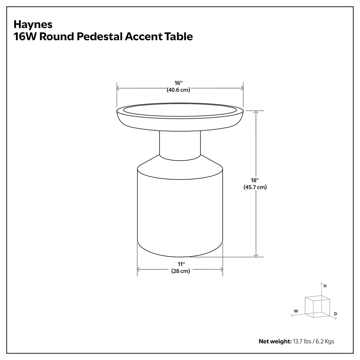 Haynes - Handcrafted Wooden Accent Table, photo 21 of 32