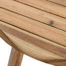 Round Dining Table, Solid Wood - Natural Wood / Brown by Unique Piece Furniture
