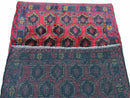 2' 10" X 4'7" Vintage Handmade Tribal Wool Rug Balouchi Rug Afghan Rug Red Blue