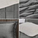 King Plush to Sherpa Down Alternative Comforter Set