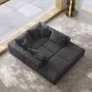 Oversized Sponge Cloud Sofa - Modern Sectional Couch Set