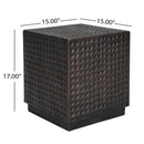 Outdoor Side Table - Patio End Table Cube