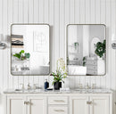 Wall Mirror Rectangular Mirror Metal Framed Mirror Vanity Mirror Dressing Mirror, For Bathroom, Living Room, Bedroom by HouseOfZazla