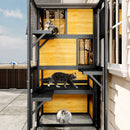 GO Large Cat Catio 4 Tiers Cat Enclosure for Outdoor Cats