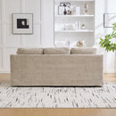 83.86" Wide Modern Casual Sofa in Wheat