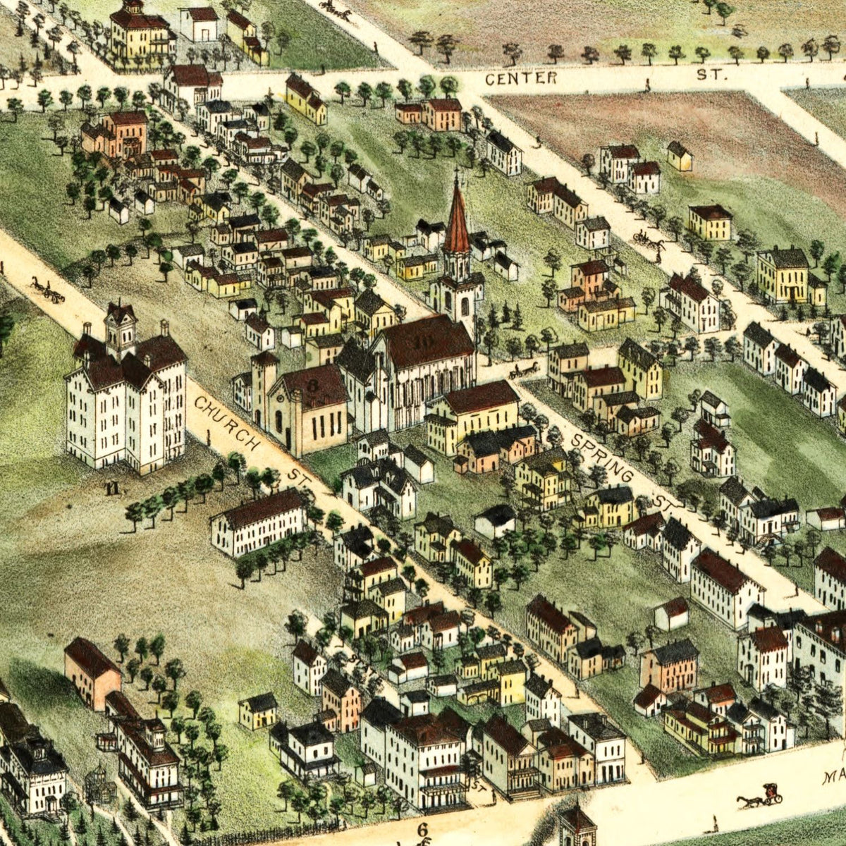Vintage Map of Windsor Locks, Connecticut 1877, photo 2 of 5