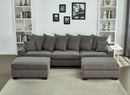 5 Seater Oversized Convertible L & U Shaped Couch by Unique Piece Furniture