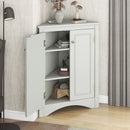 Triangle Bathroom Storage Cabinet With Adjustable Shelves, Freestanding Floor Cabinet For Home Kitchen by HouseOfZazla