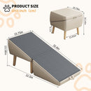 (UPGRADED) Dog Stairs for Small Dogs and Cats, Foldable 2-in-1 Wooden Pet Steps by HouseOfZazla